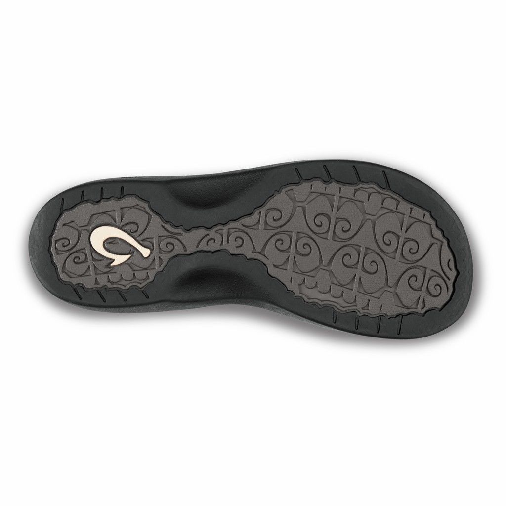 Olukai Women's Ohana Flip Flop - White / Black US765-248